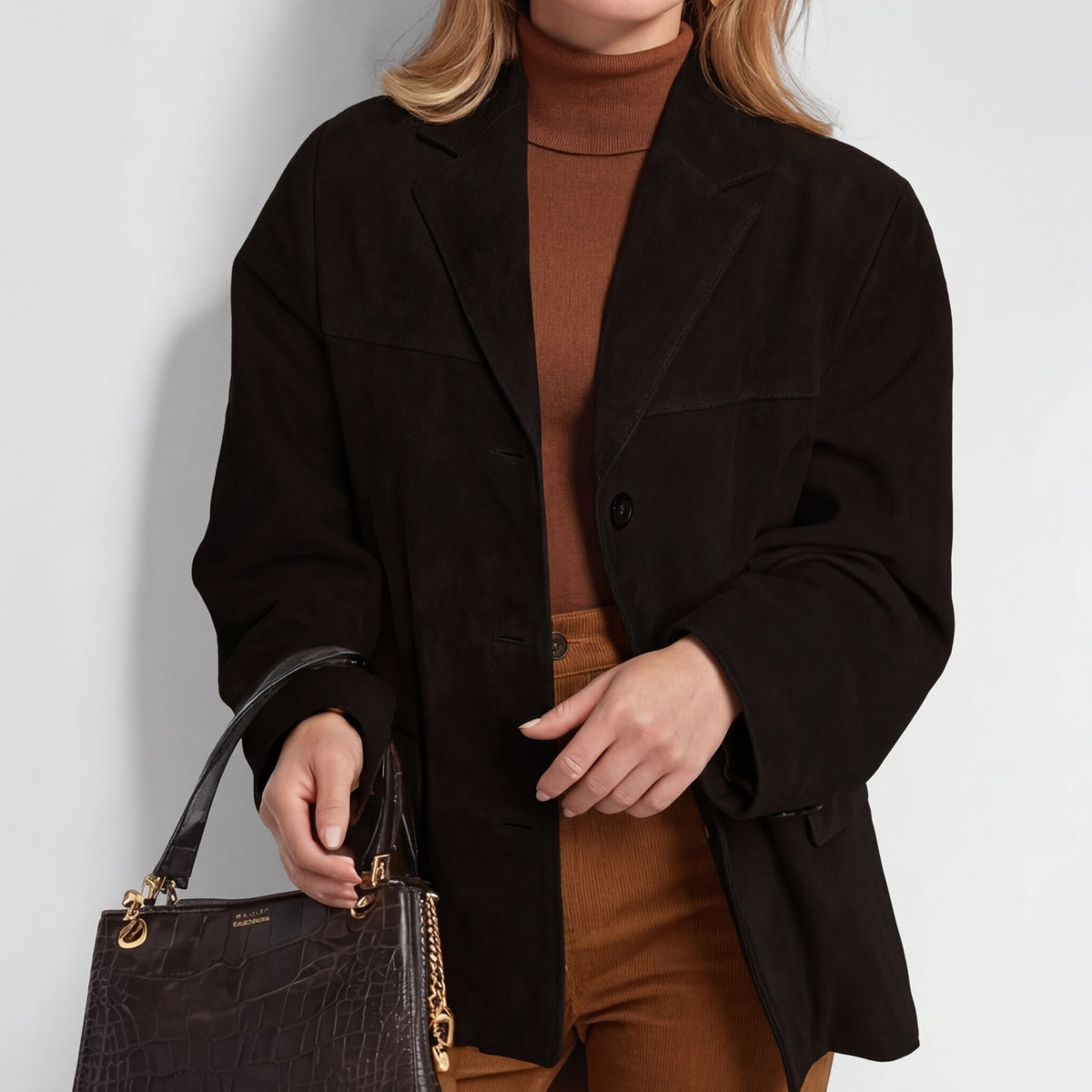 Women's Wool Blend Overcoat UK – single-breasted, view 3