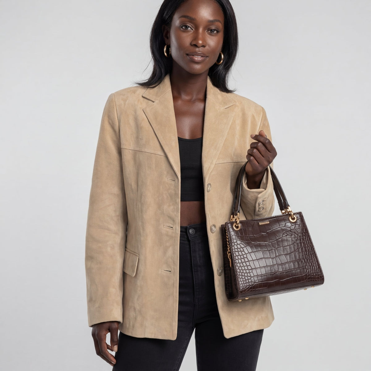 Women's Wool Blend Overcoat UK – single-breasted, view 4