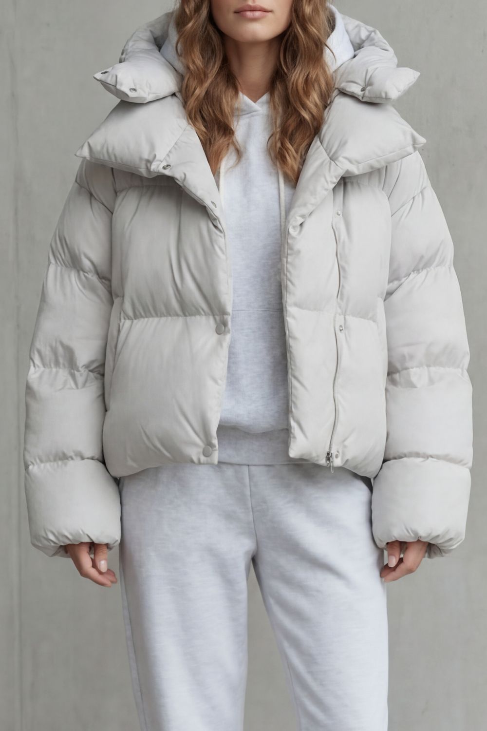 Women's Cropped Puffer Jacket – The Heliadora, view 1