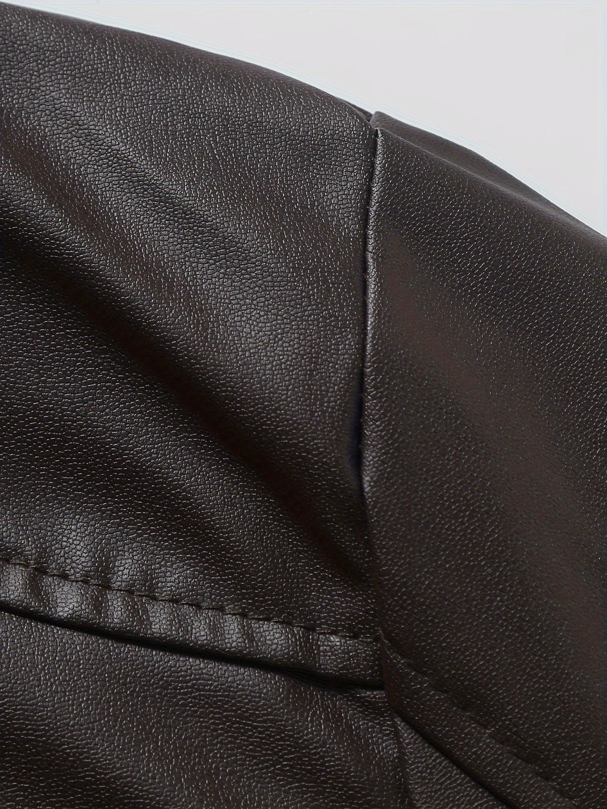 Men's pu leather moto jacket – The Roman by Huna – view 7