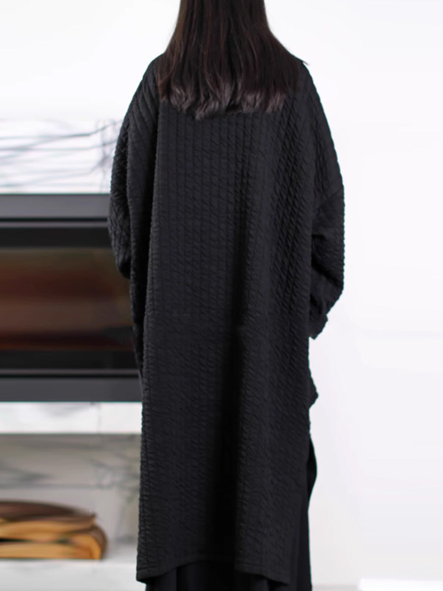 Women's Plus Size Padded Long Coat – hooded winter layer, view 6 | The Oriane | Huna