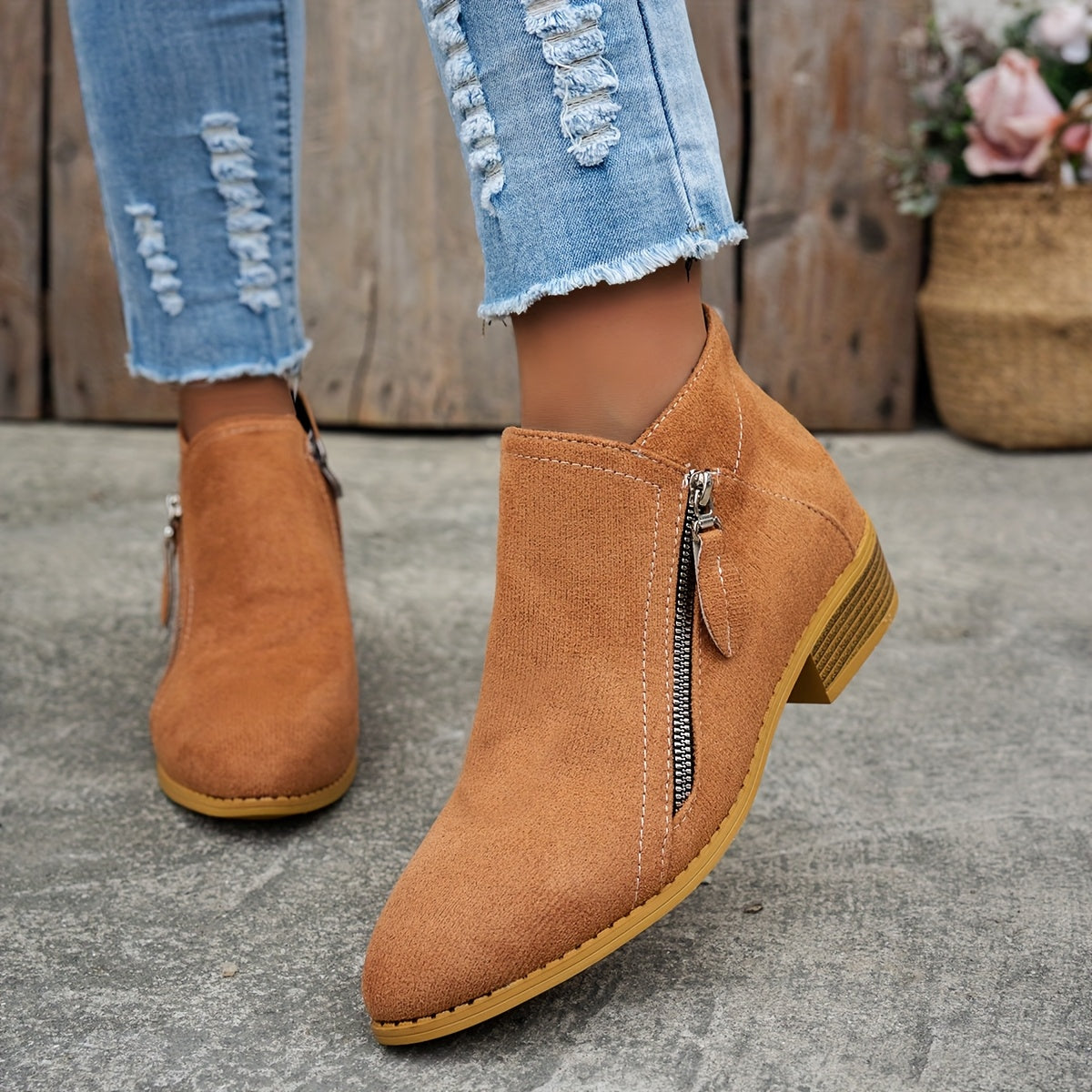 Women's zip comfort shoes – The Joanna by Huna – view 3