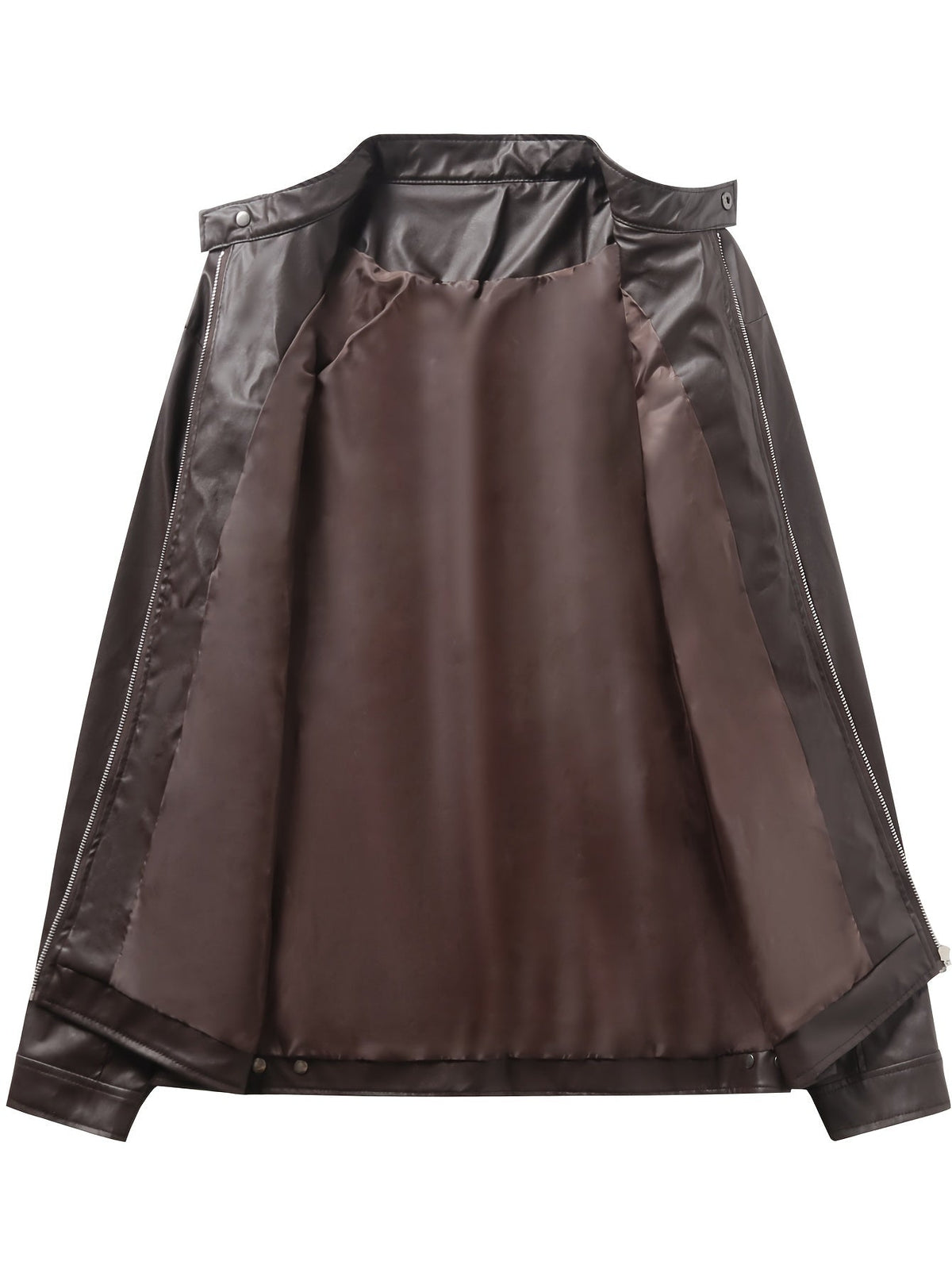 Men's pu leather moto jacket – The Roman by Huna – view 5