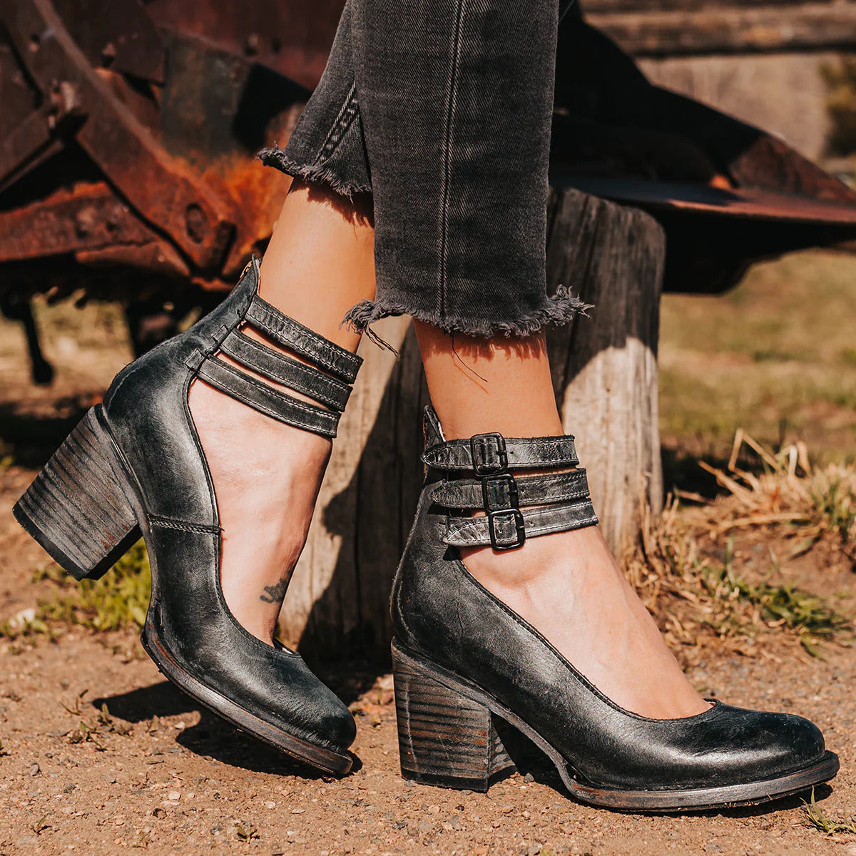 Women's comfort strap heels – The Margaret by Huna – view 2