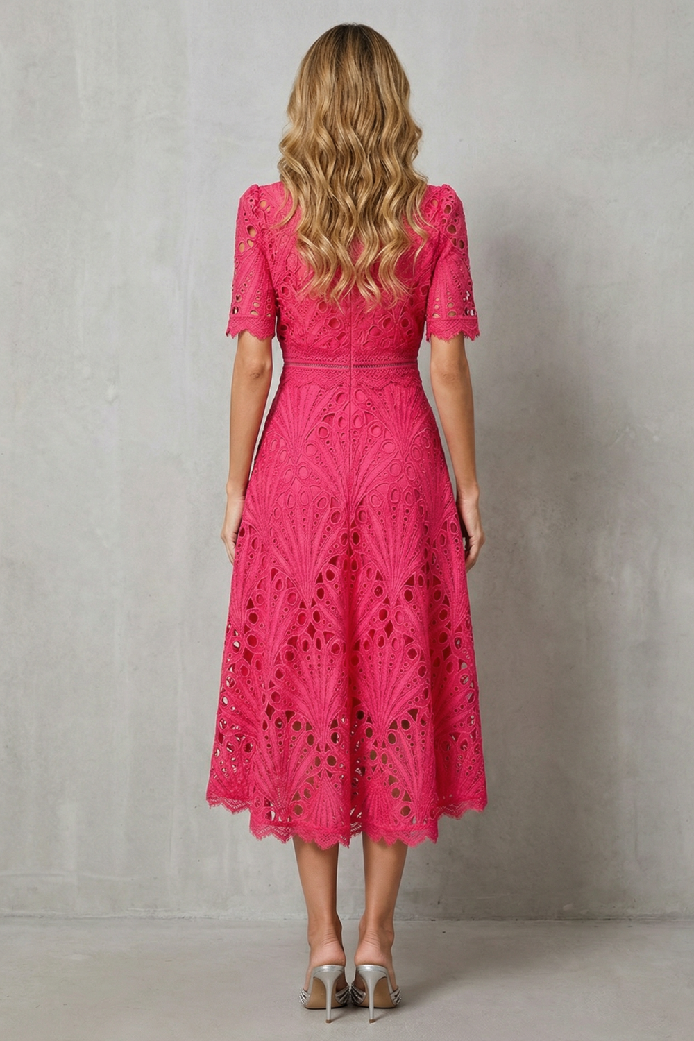 Women's lace midi dress – The Ameliane by Huna – view 4
