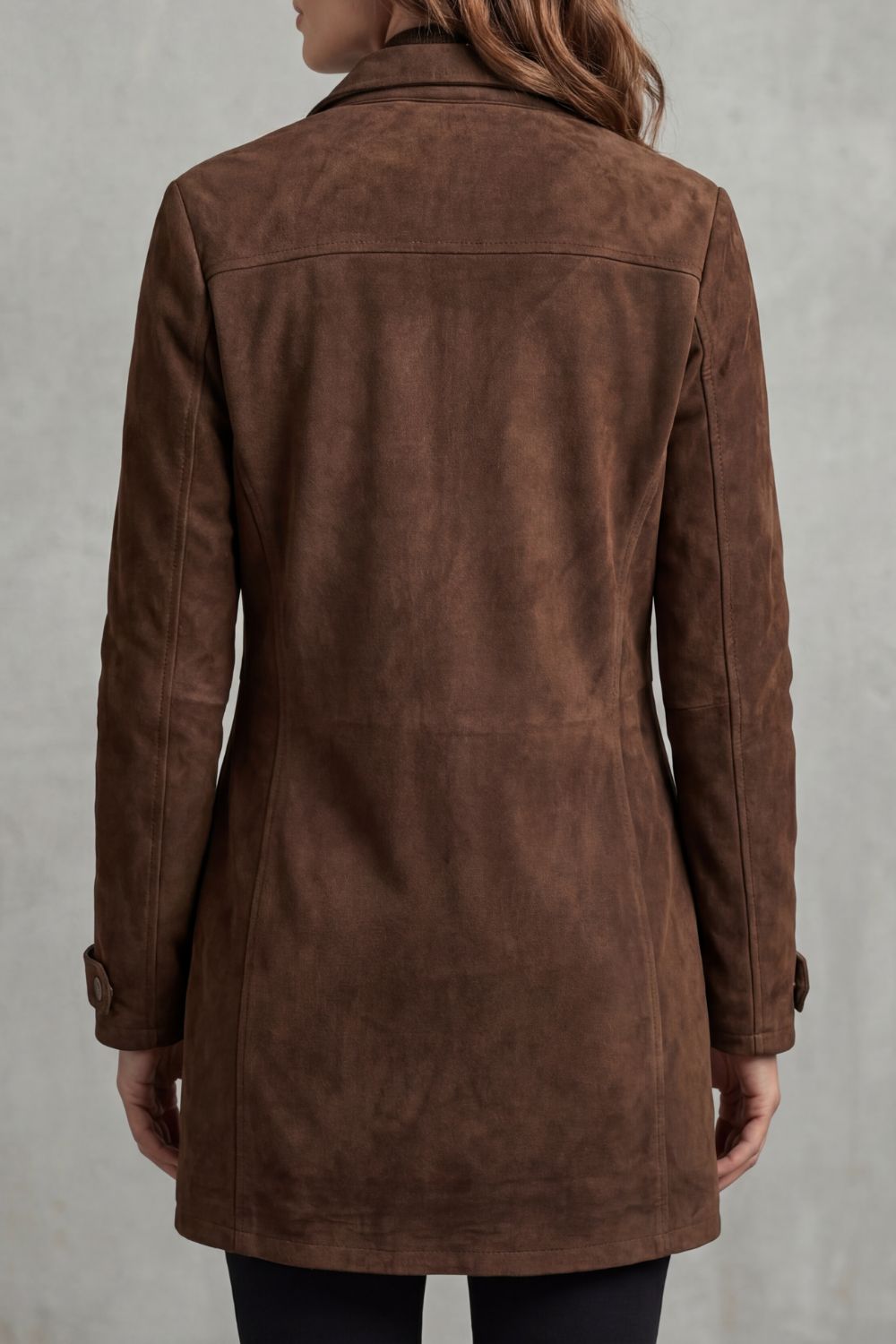 Women's suede coat – The Elarisse by Huna – view 4