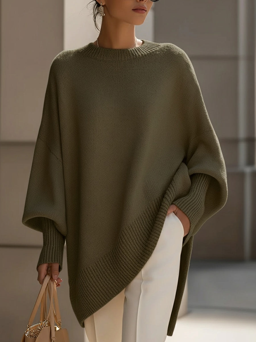 Women's Oversized Knit Jumper – soft mid-weight layer – product view 9