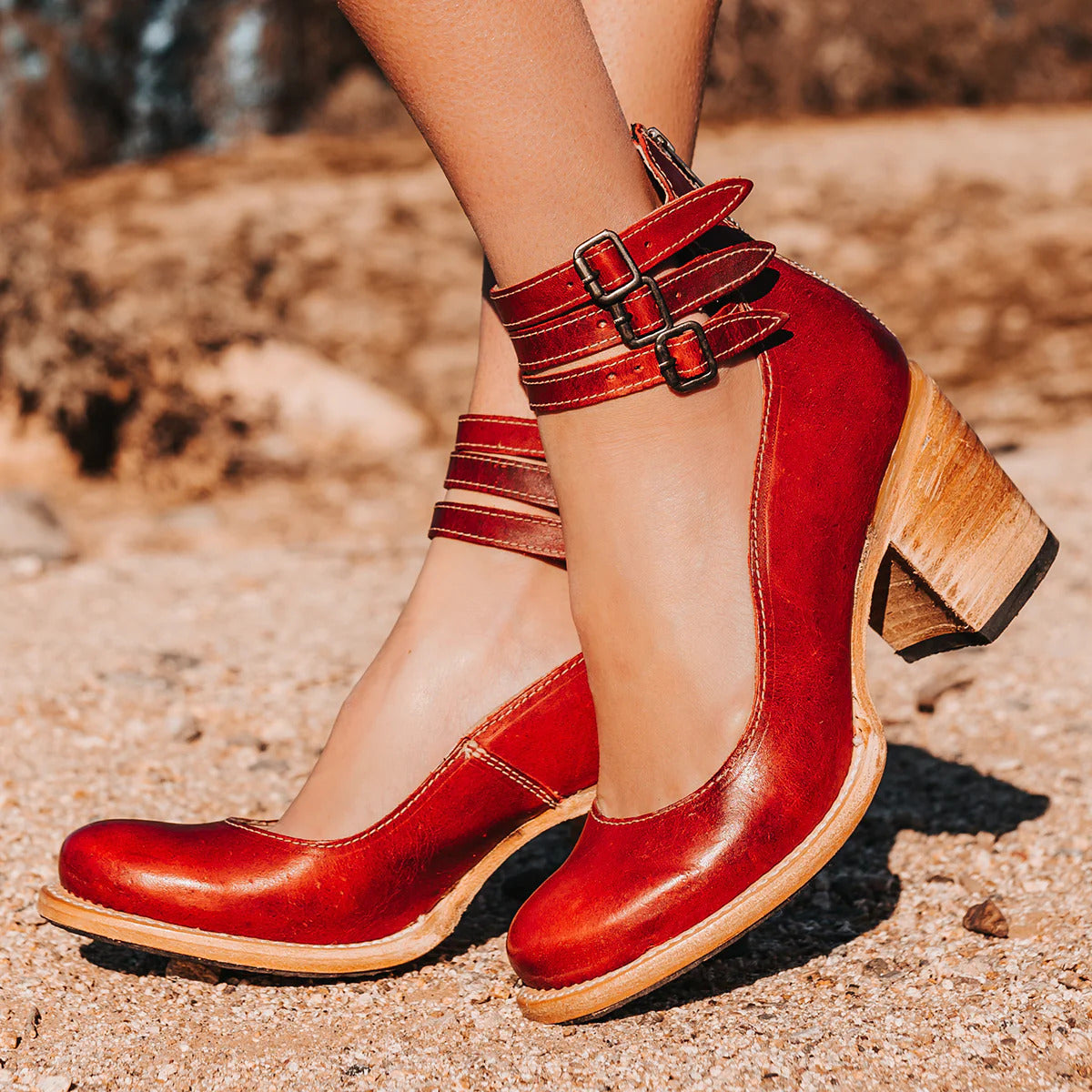 Women's comfort strap heels – The Margaret by Huna – view 3