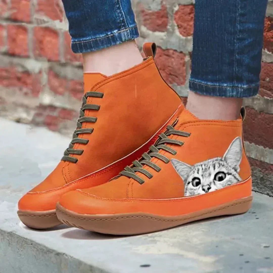 Women's cat ankle boots – The Luna by Huna – view 7