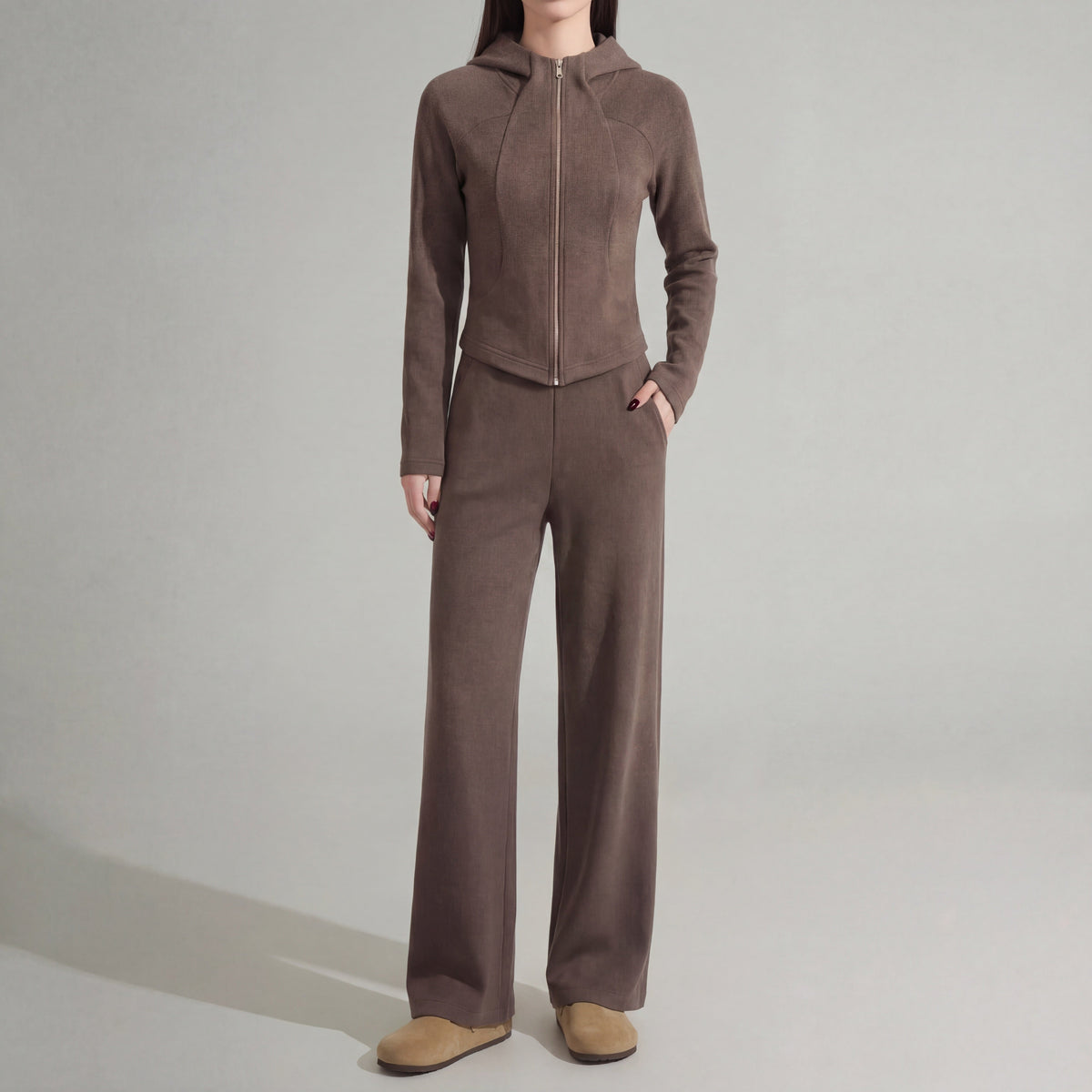 Women's Brushed Knit Co-ord Set UK – soft twoaset, view 5