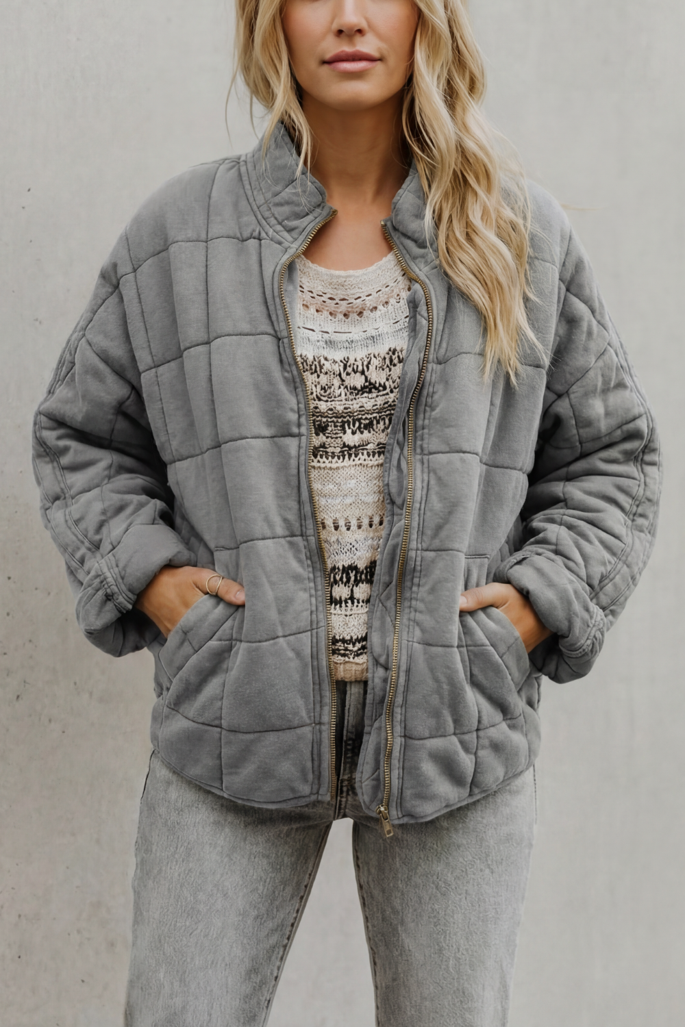 Women's quilted jacket – The Hesperine by Huna – view 5
