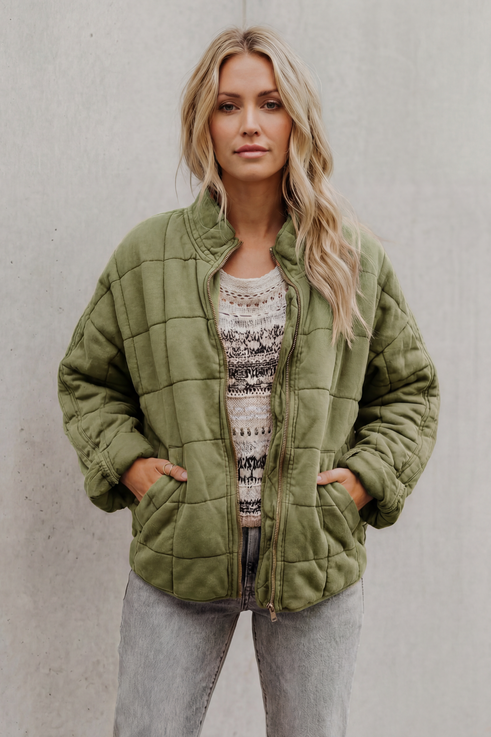 Women's quilted jacket – The Hesperine by Huna – view 14