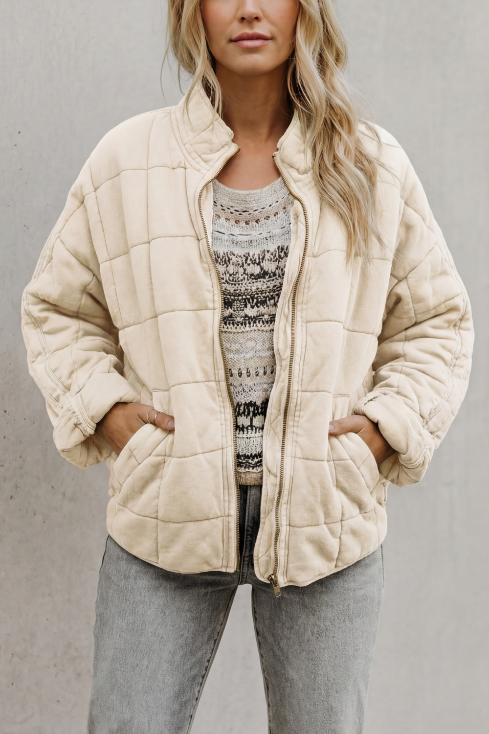 Women's quilted jacket – The Hesperine by Huna – view 15