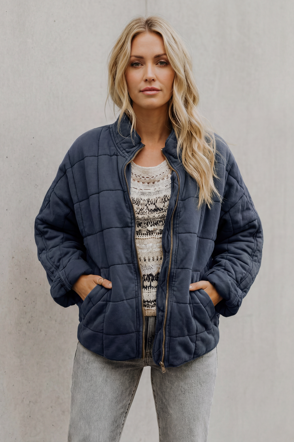 Women's quilted jacket – The Hesperine by Huna – view 18
