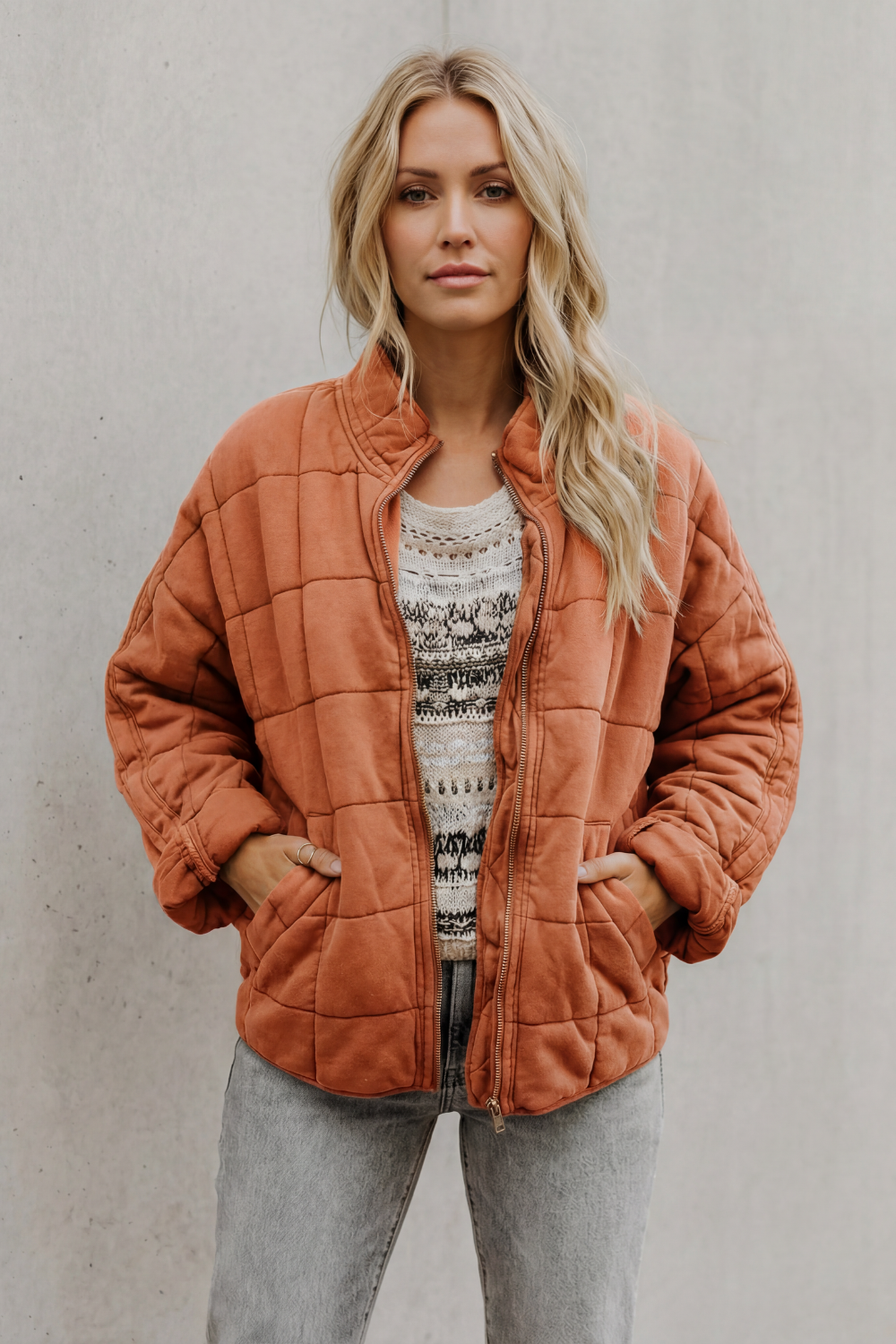 Women's quilted jacket – The Hesperine by Huna – view 20