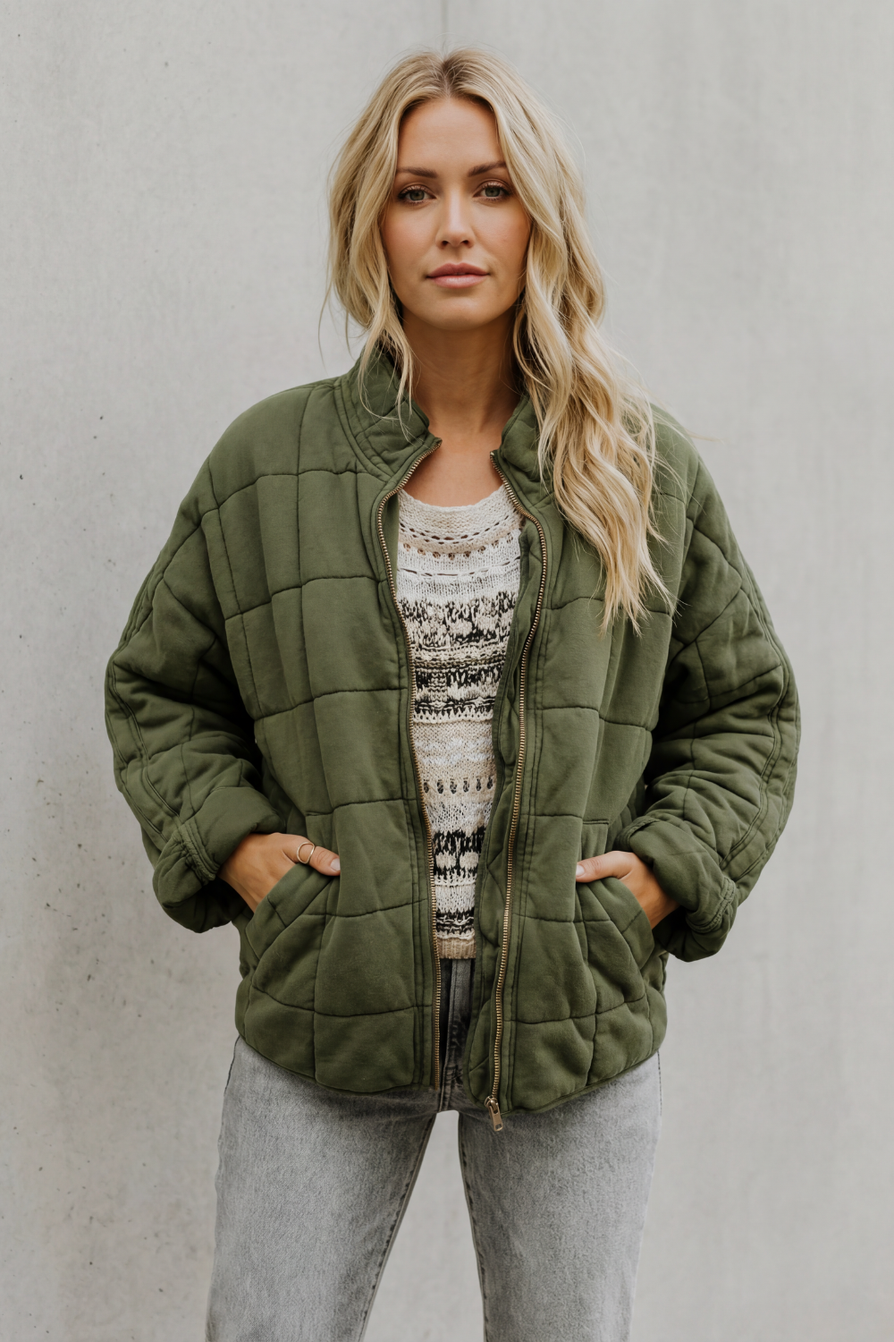Women's quilted jacket – The Hesperine by Huna – view 2