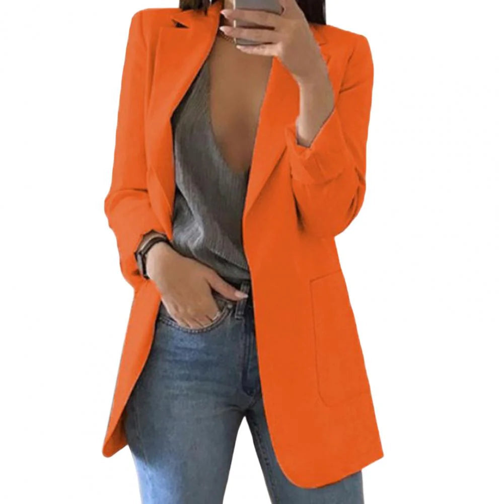 Women's Longline Blazer UK – open front, view 3
