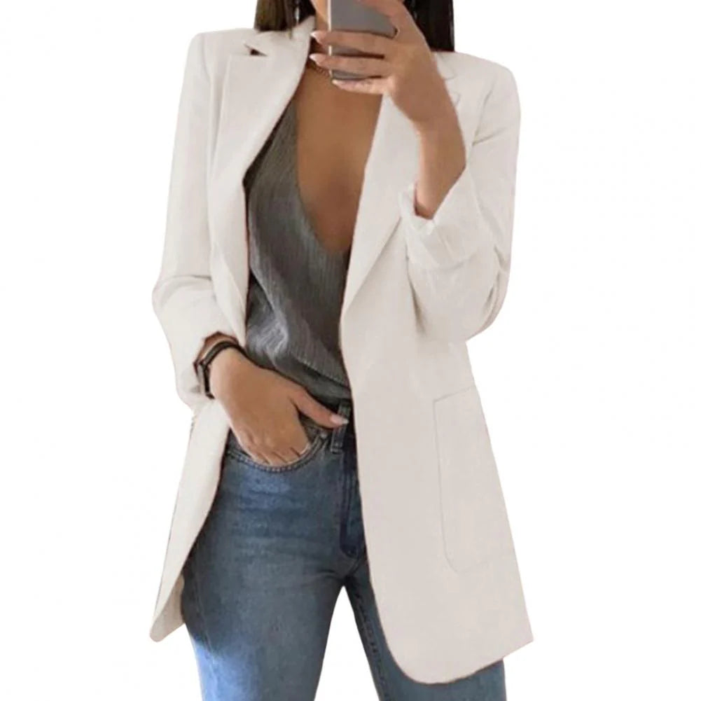 Women's Longline Blazer UK – open front, view 6