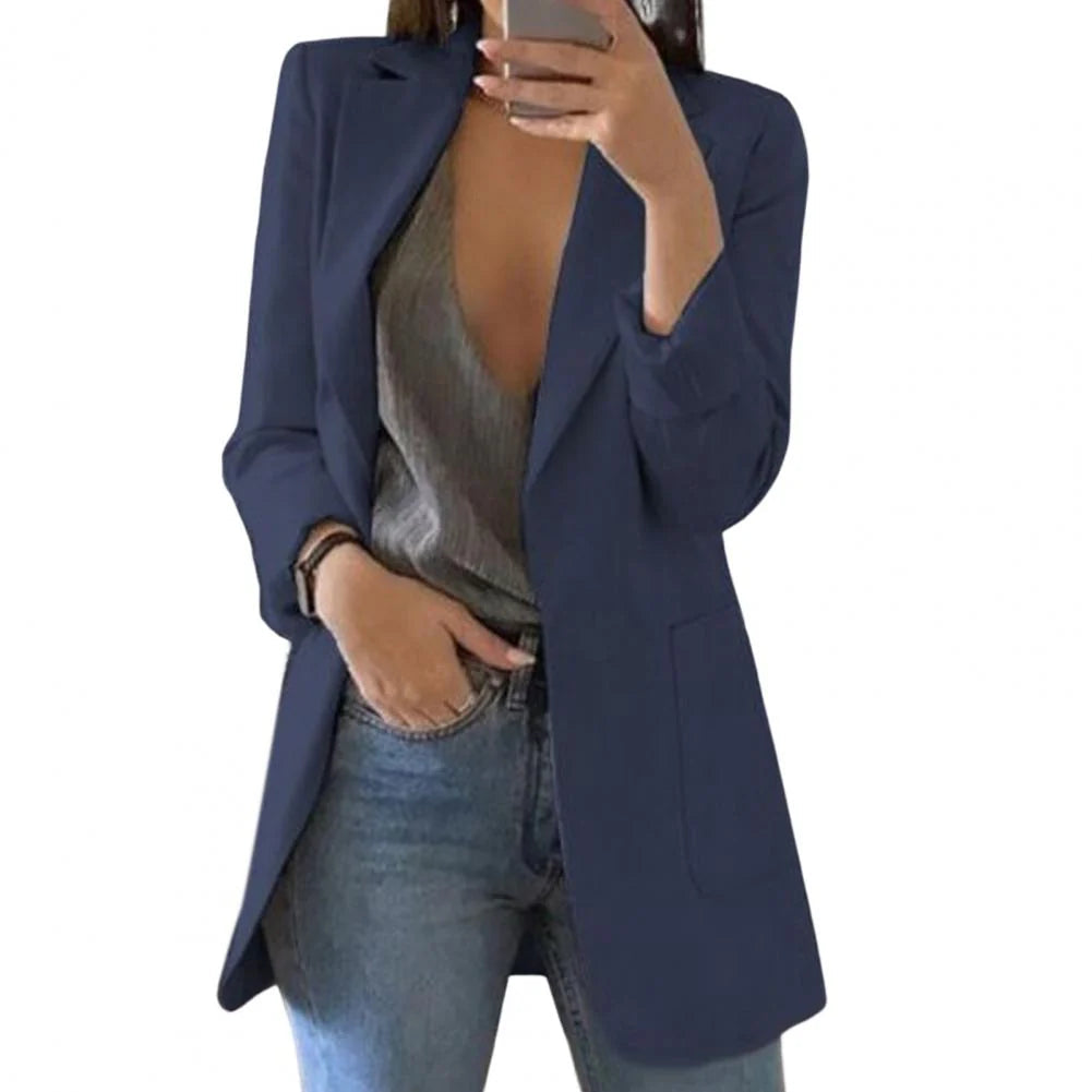 Women's Longline Blazer UK – open front, view 7