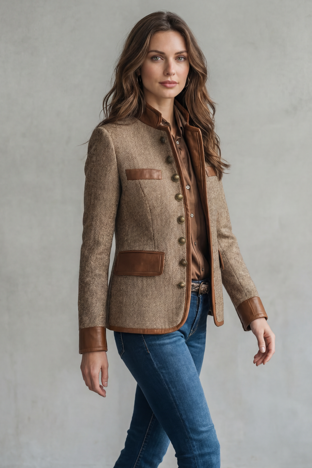 Women's tweed jacket – The Corisande by Huna – view 3