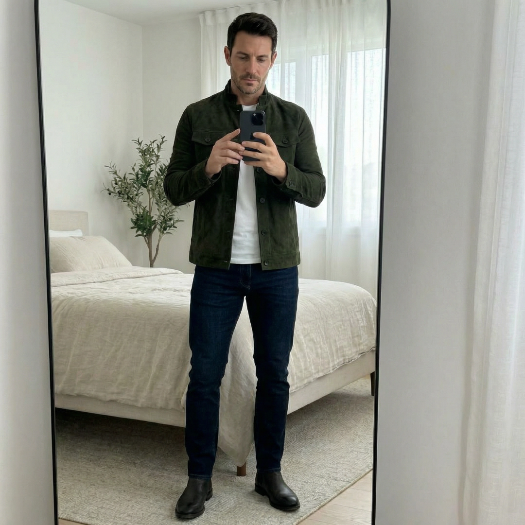 Men's suede jacket – The Jacob by Huna – view 7