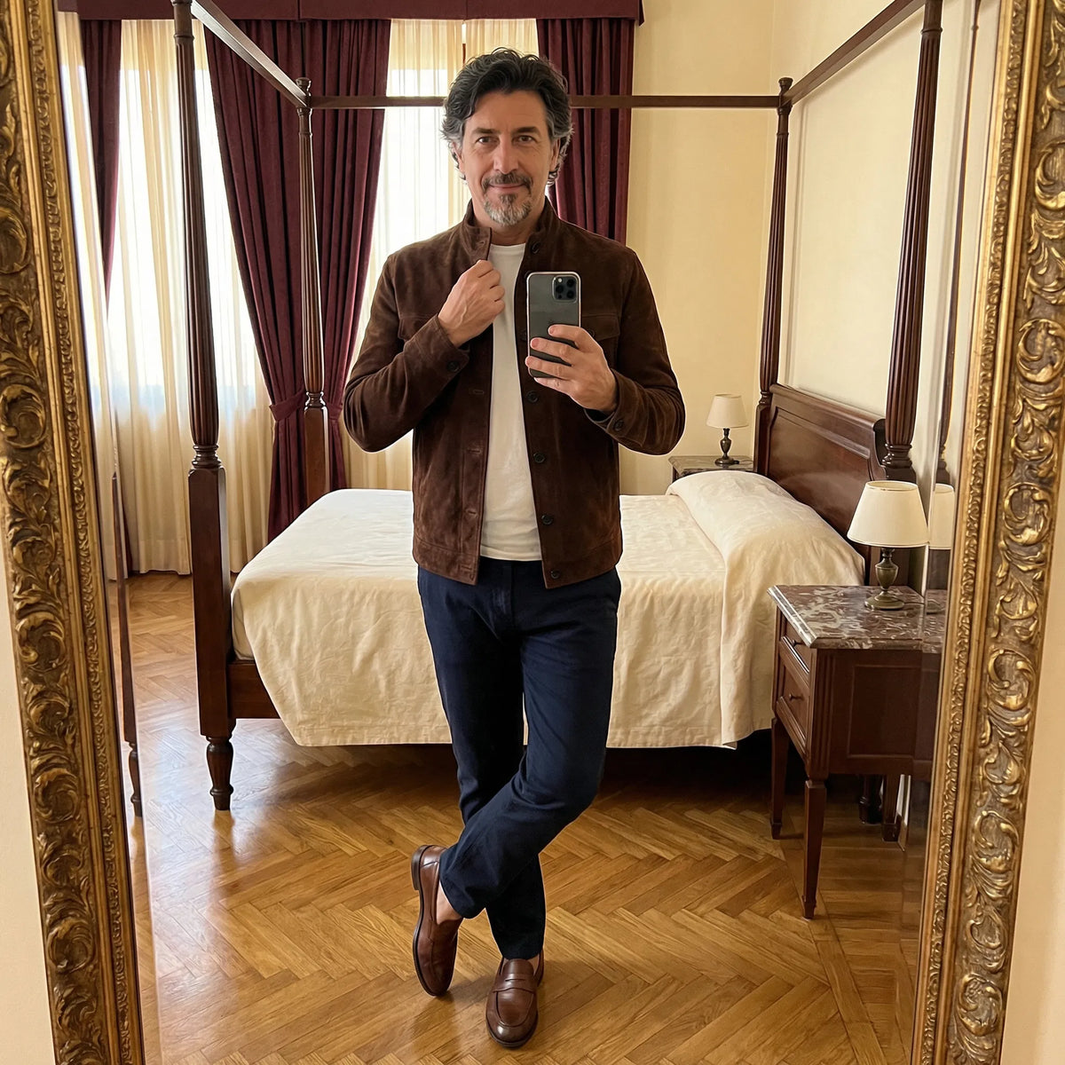 Men's suede jacket – The Jacob by Huna – view 9