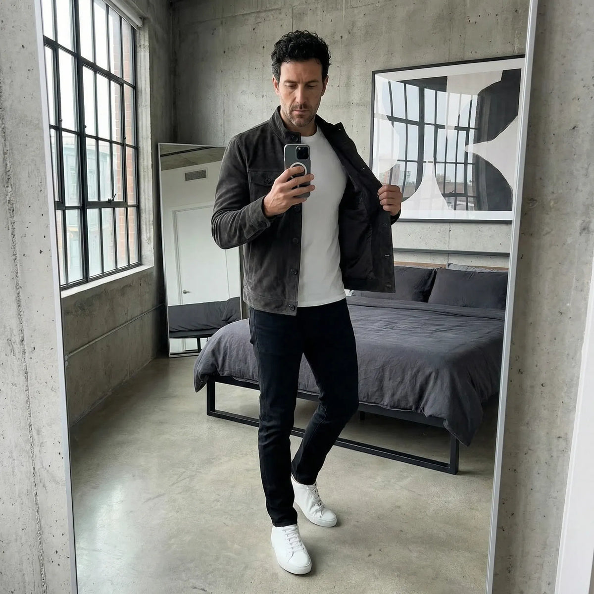 Men's suede jacket – The Jacob by Huna – view 10