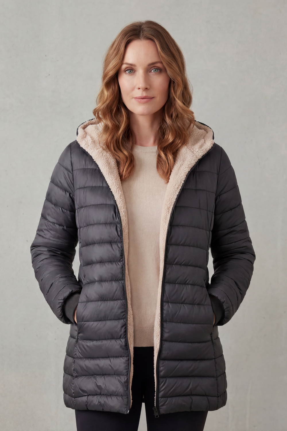 Women's Hooded Puffer Jacket – The Isabelette, view 8