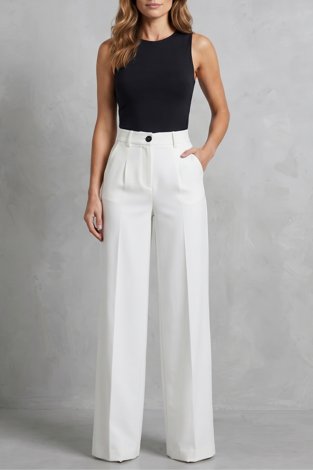 Women's pleated trousers – The Phaedrine by Huna – view 1