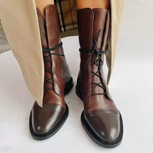 Women's lace-up ankle boots – The Sophia by Huna – view 11