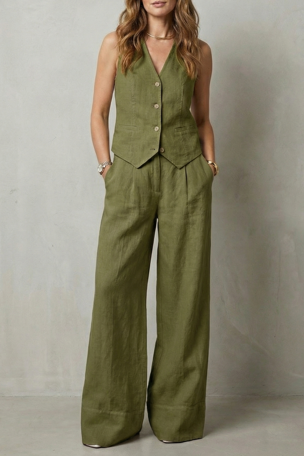 Women's Vest and Trouser Set – The Xanthelle, view 13