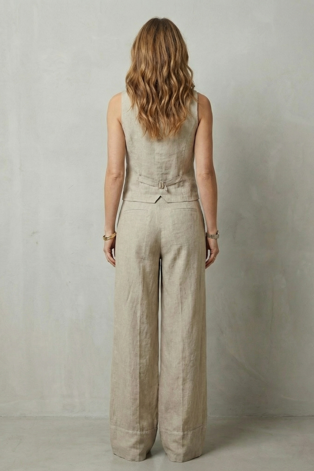 Women's Vest and Trouser Set – The Xanthelle, view 4