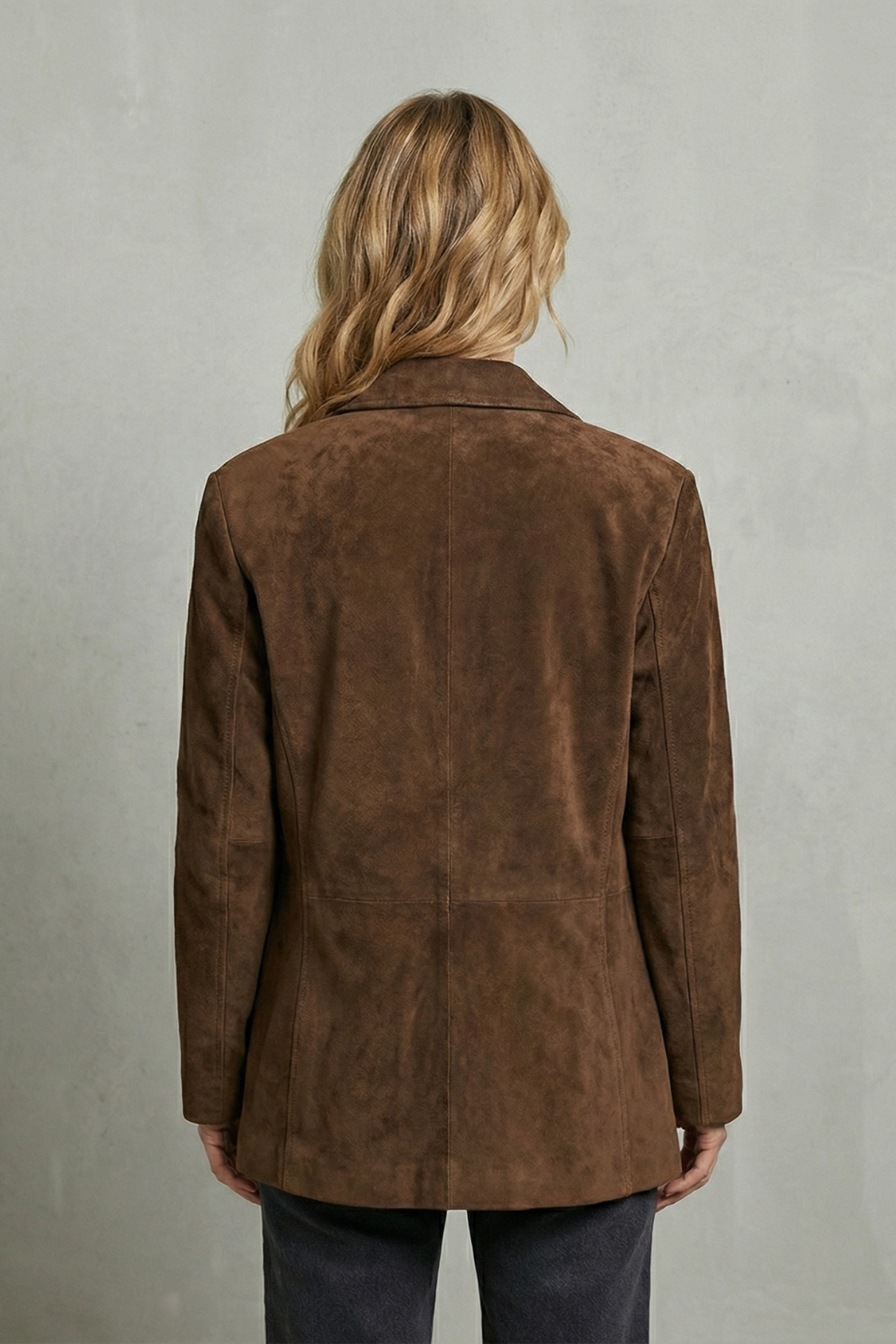 Women's Suede Blazer – The Quenavelle, view 4