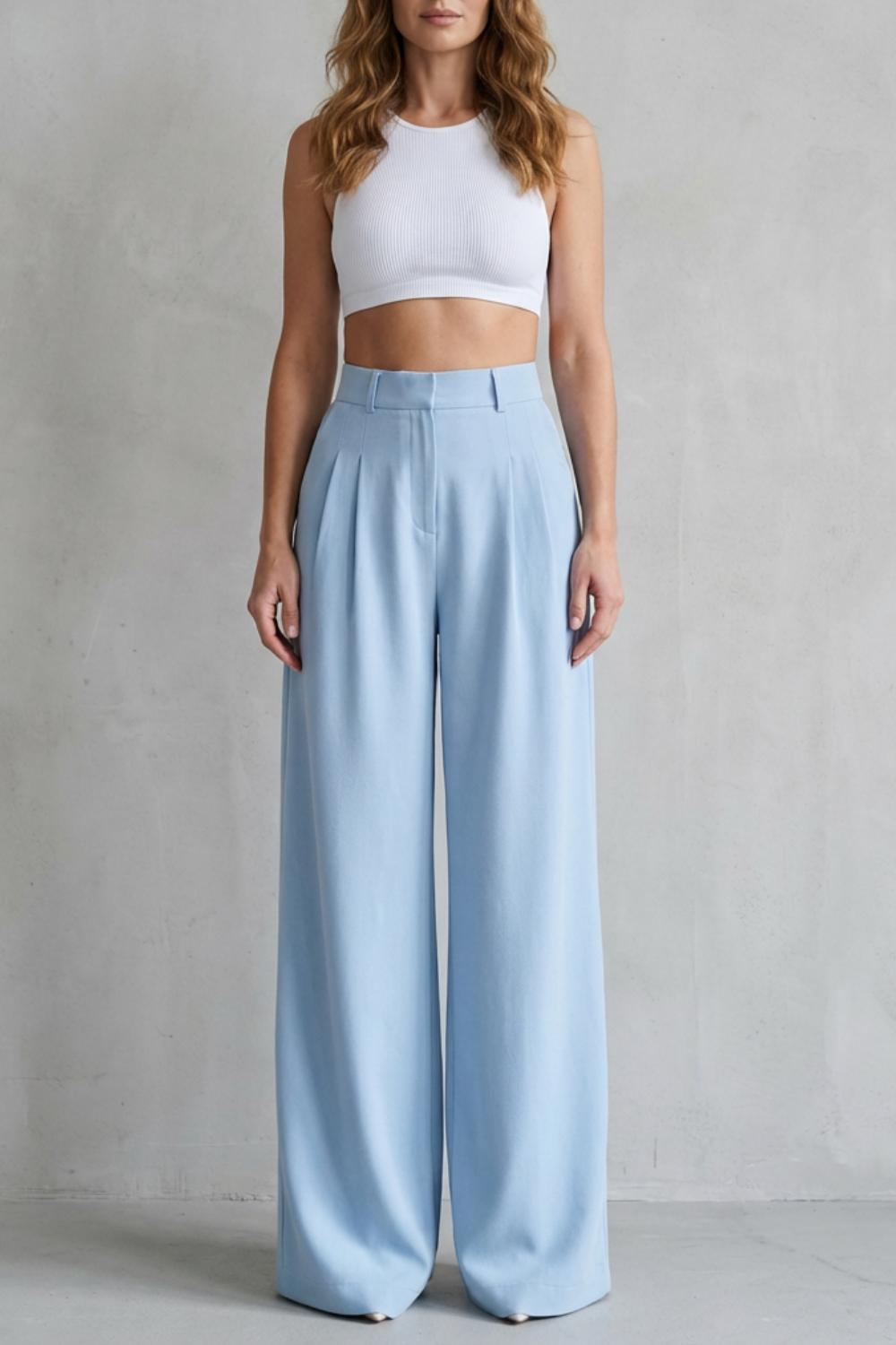 Women's wide leg trousers – The Quintessa by Huna – view 1