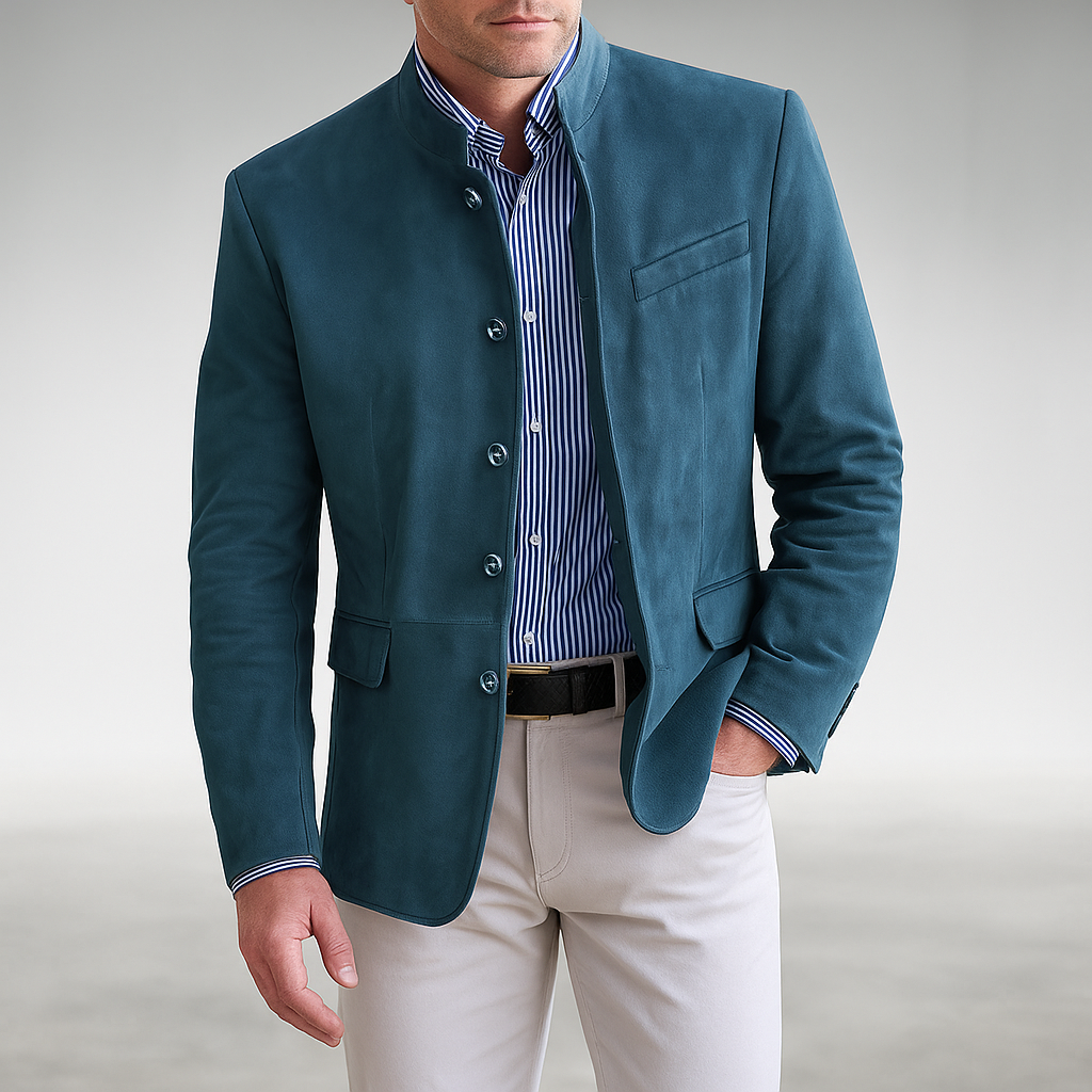 Men's button cardigan – The Adrian Knit by Huna – view 4