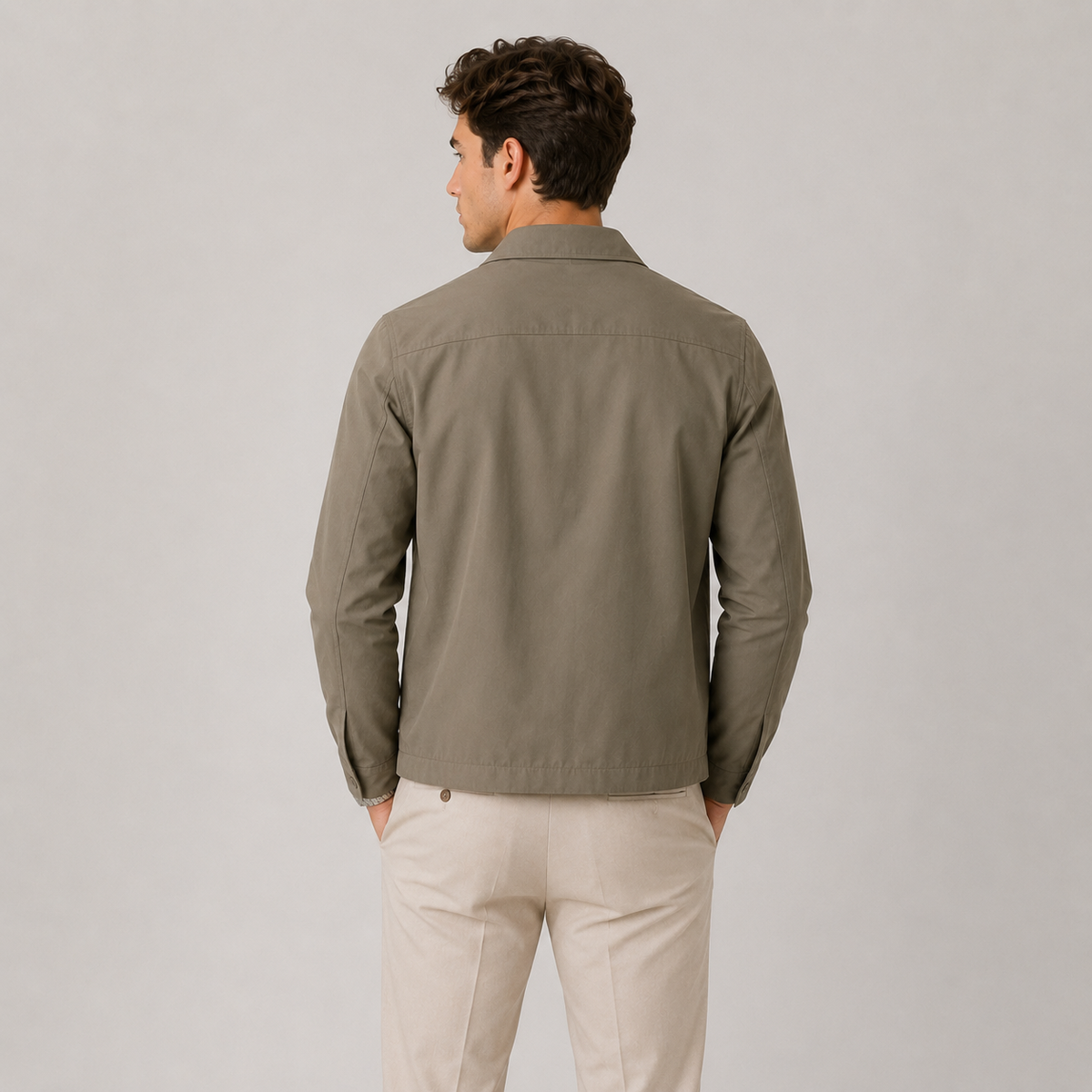 Men's Harrington jacket – The Sutton by Huna – product view 4