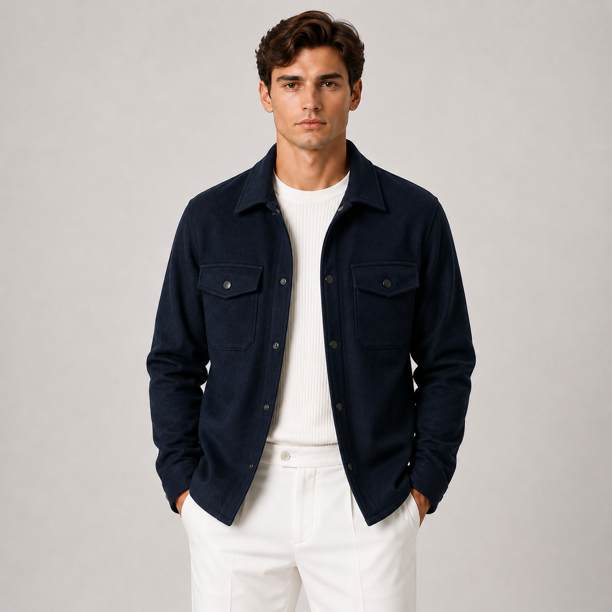 Men's utility overshirt – The Wycliffe by Huna – product view 5