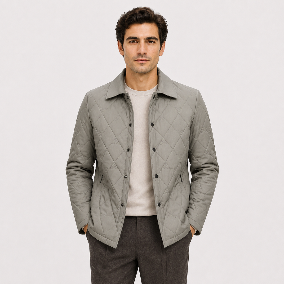Men's quilted jacket – The Elwood by Huna – product view 5