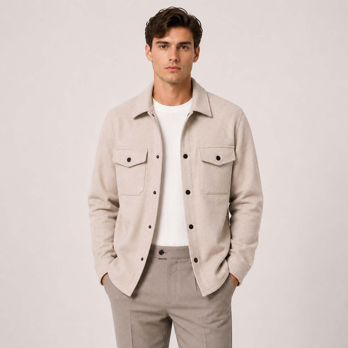 Men's utility overshirt – The Wycliffe by Huna – product view 6