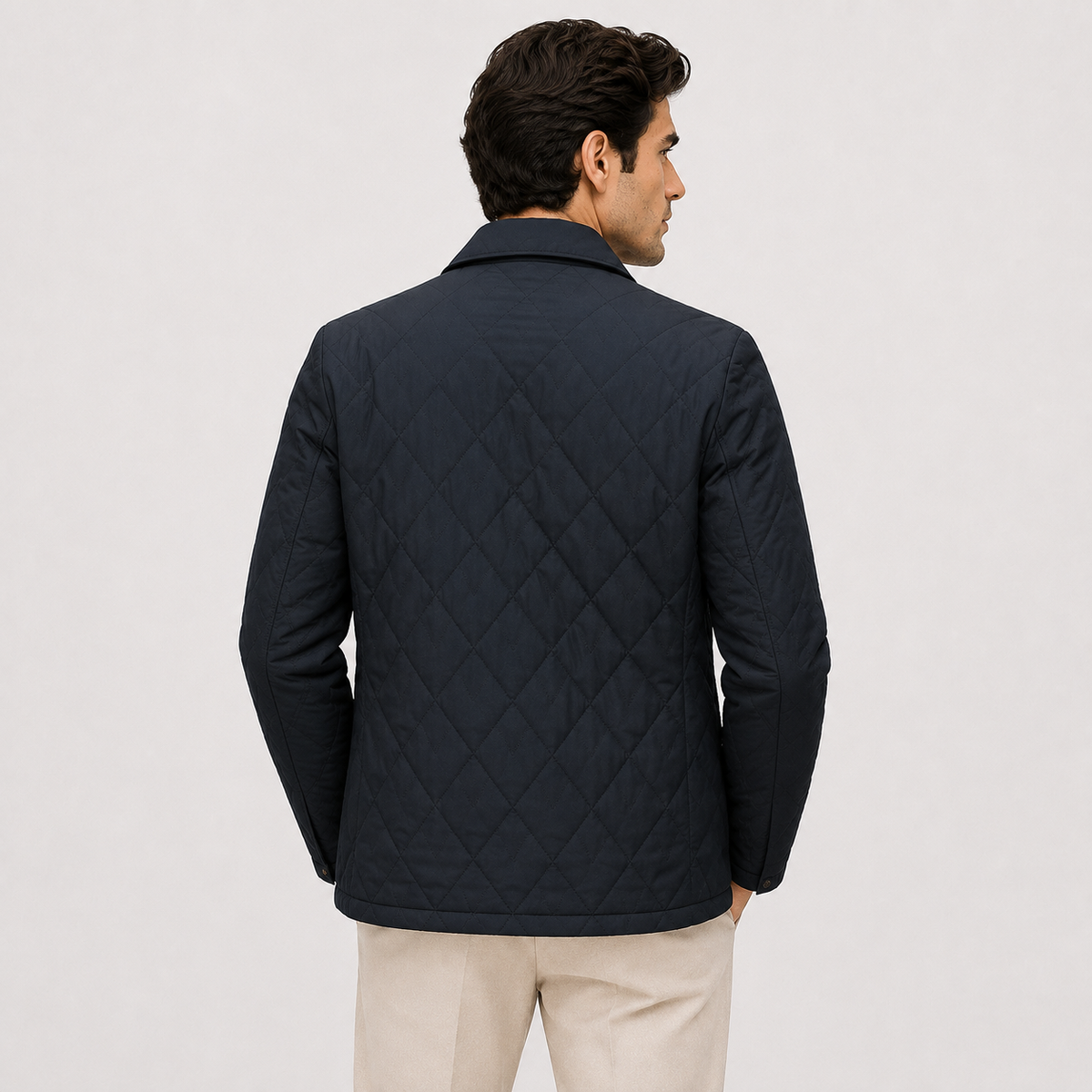 Men's quilted jacket – The Elwood by Huna – product view 4