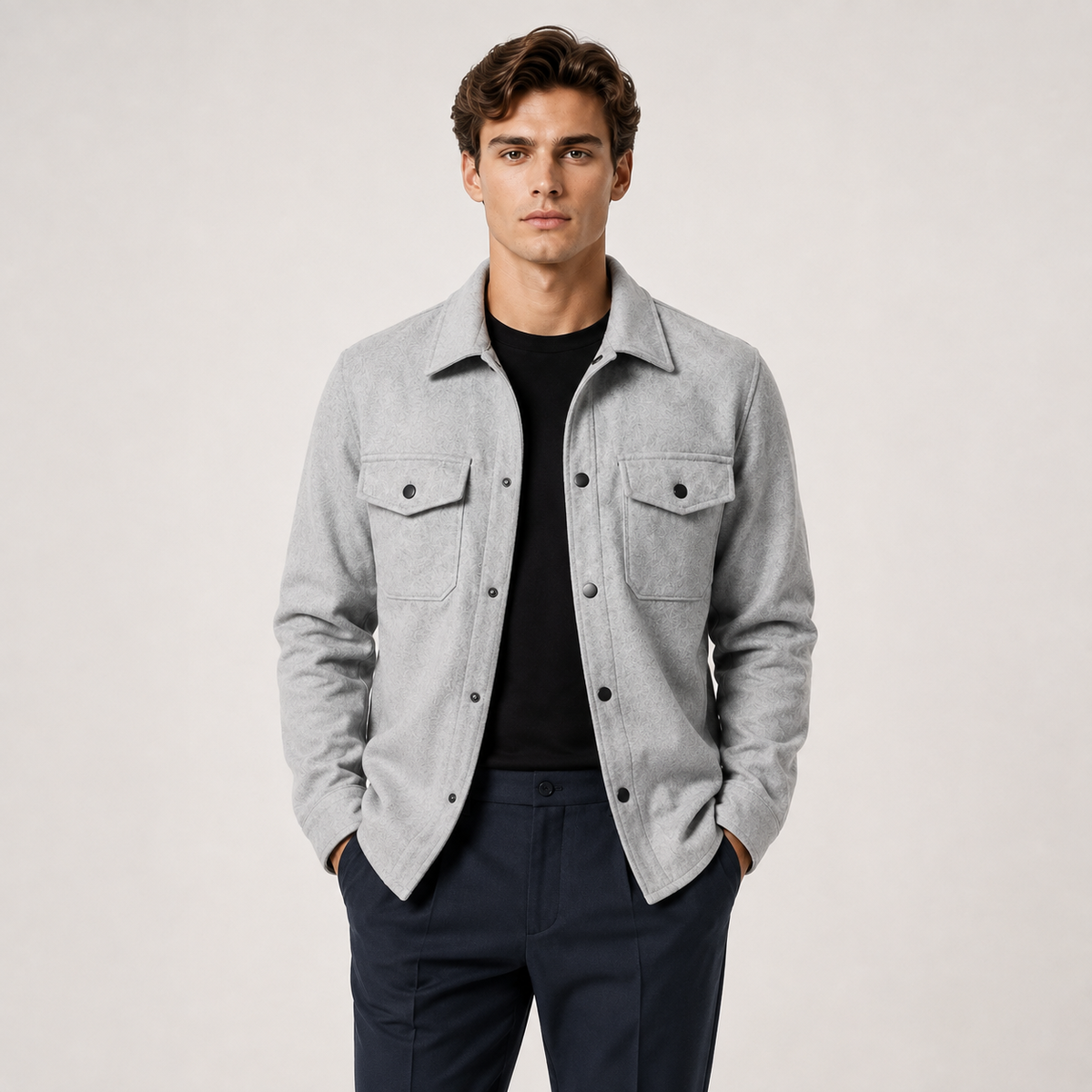 Men's utility overshirt – The Wycliffe by Huna – product view 7