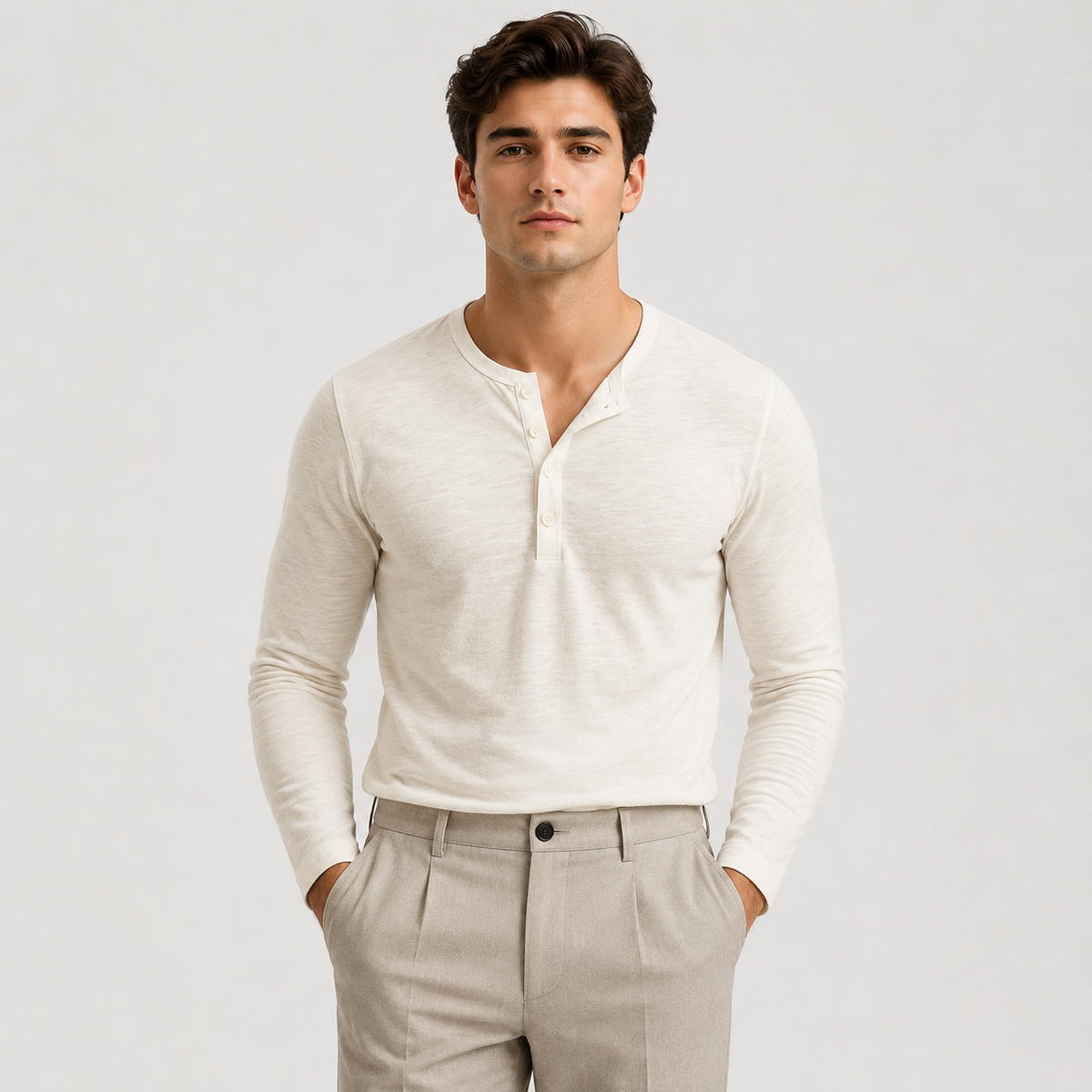 Men's lightweight jumper – The Rowan by Huna – product view 5