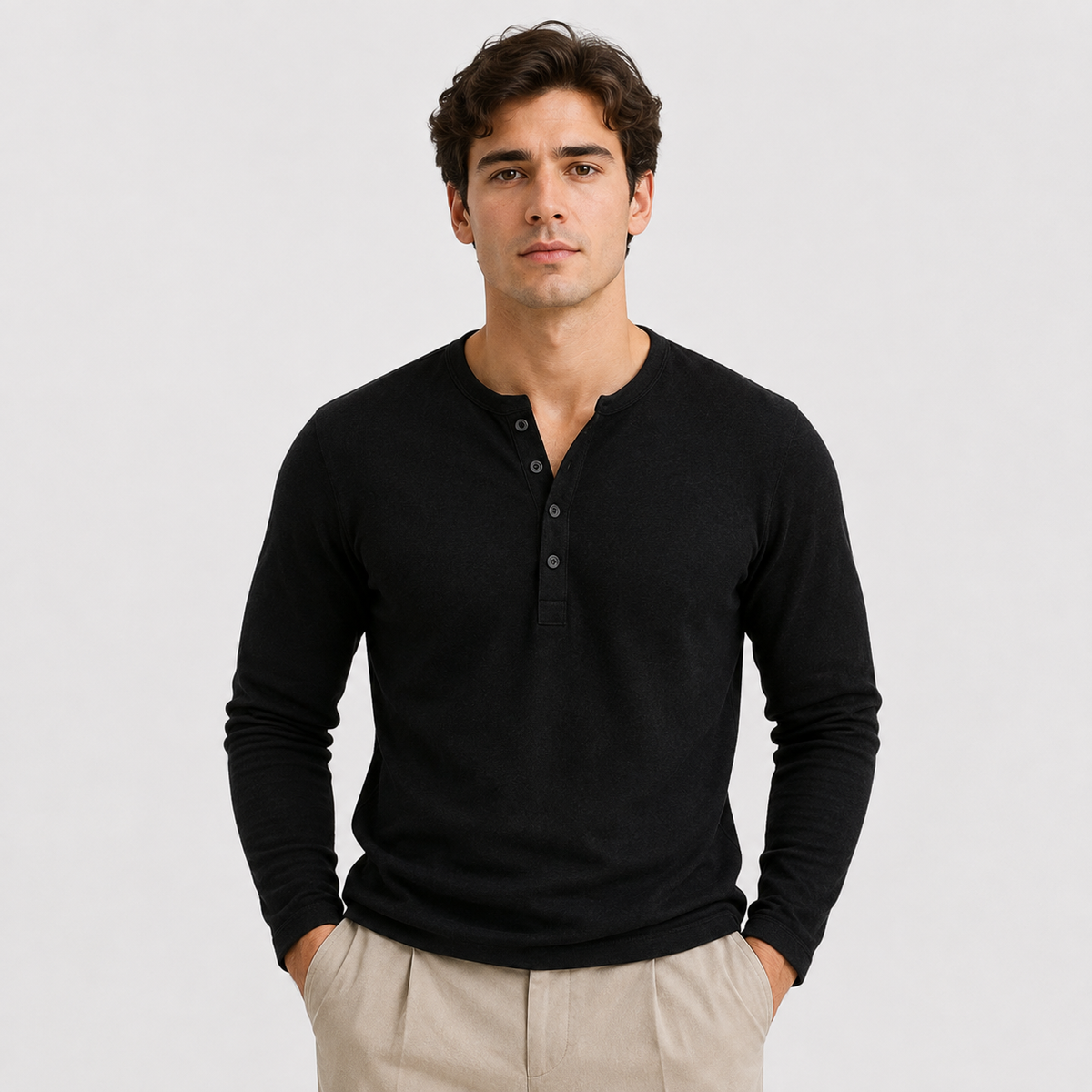 Men's lightweight jumper – The Rowan by Huna – product view 1
