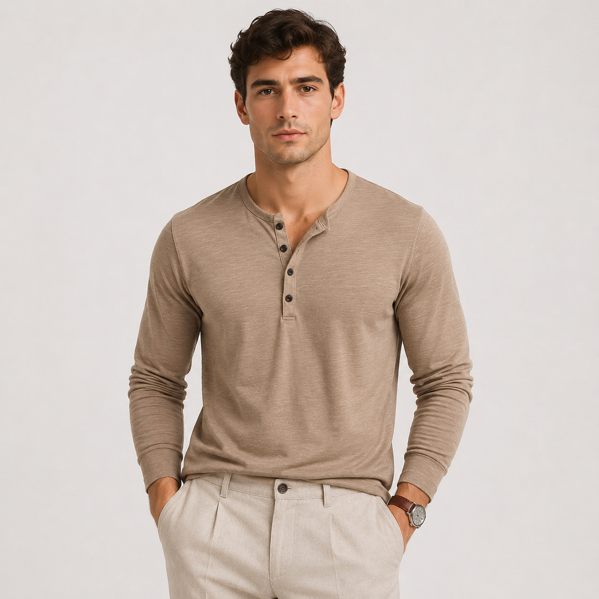 Men's lightweight jumper – The Rowan by Huna – product view 7