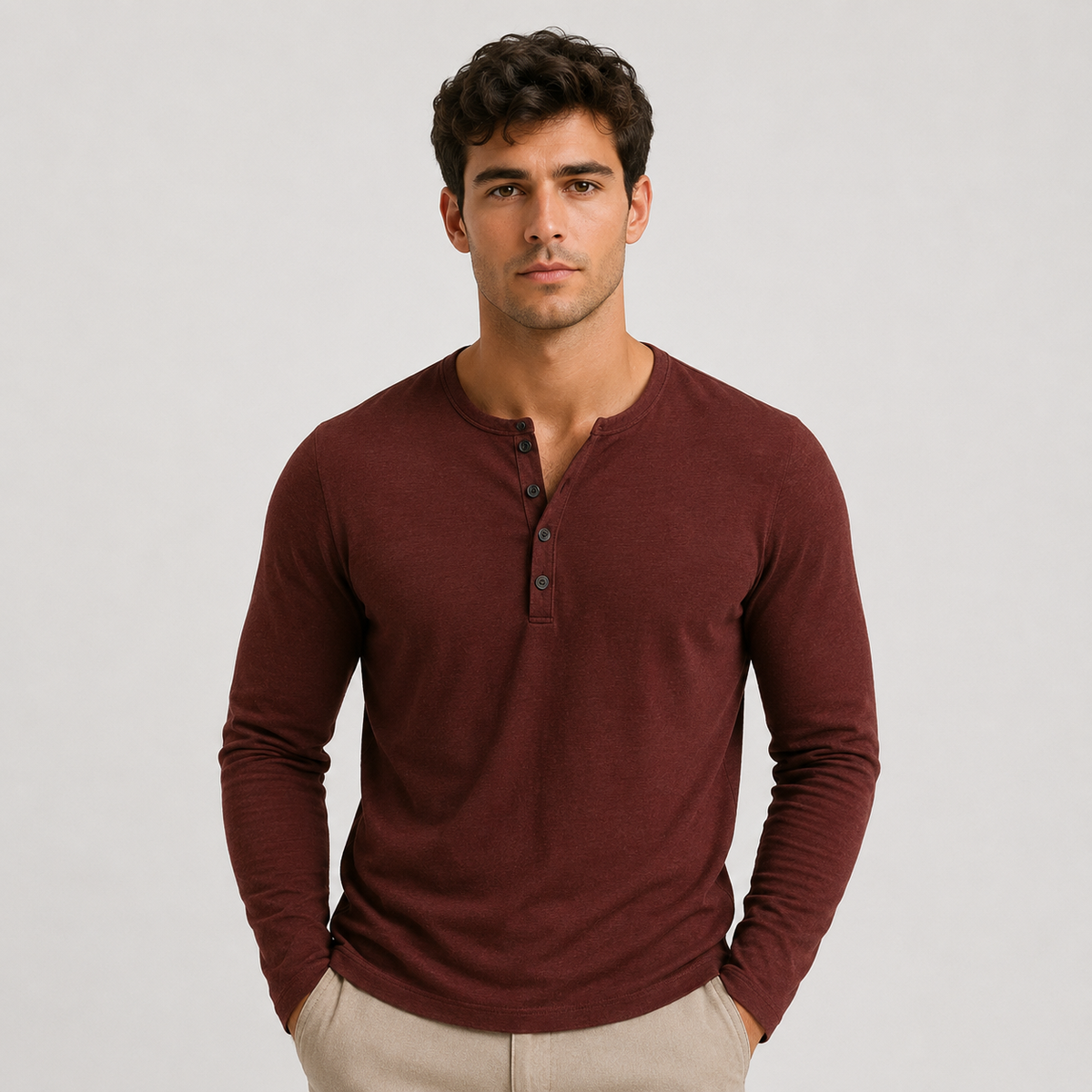 Men's lightweight jumper – The Rowan by Huna – product view 8
