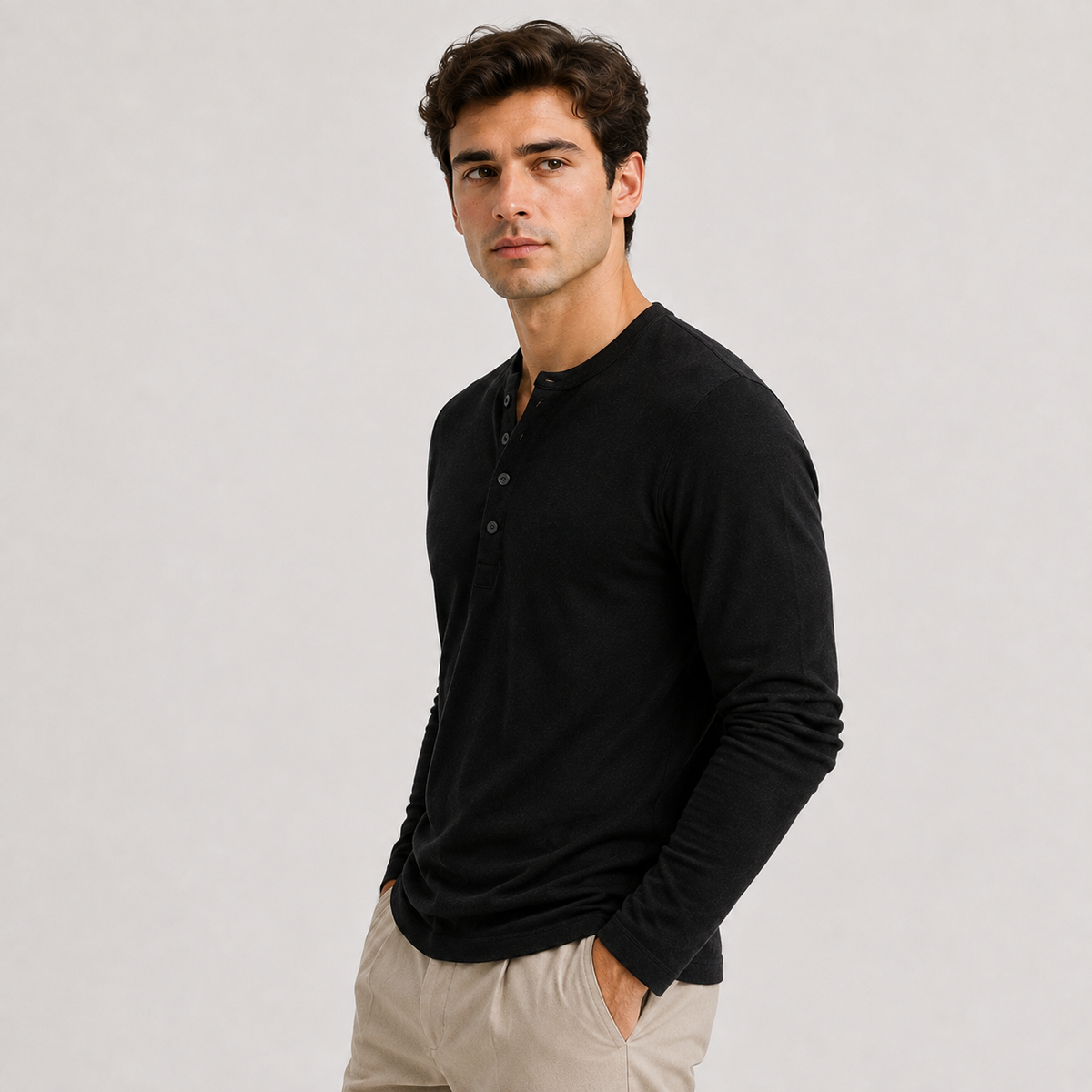 Men's lightweight jumper – The Rowan by Huna – product view 2