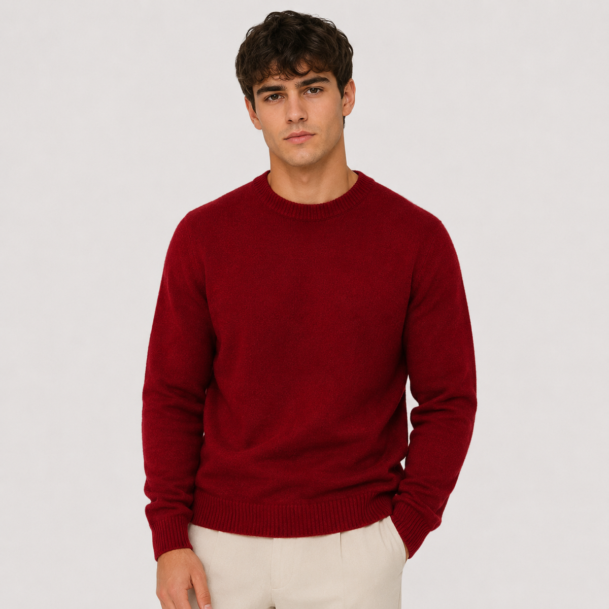 Men's soft touch jumper – The Ashford by Huna – product view 6