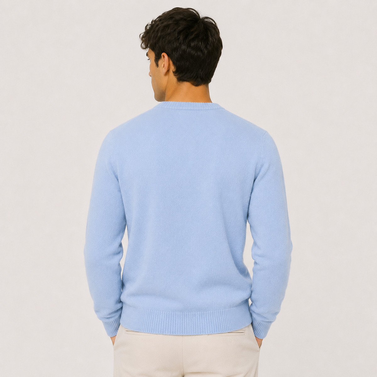 Men's soft touch jumper – The Ashford by Huna – product view 4
