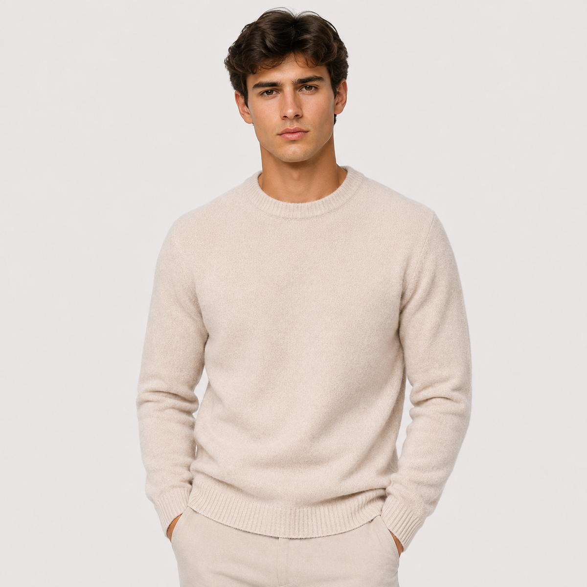 Men's soft touch jumper – The Ashford by Huna – product view 9