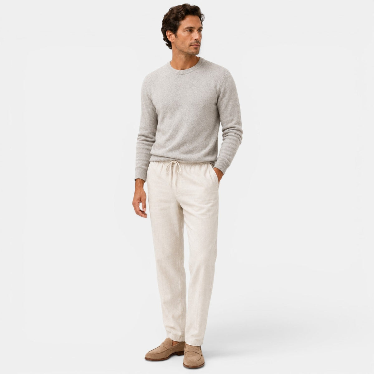 Men's drawstring trousers – The Felix by Huna – product view 12